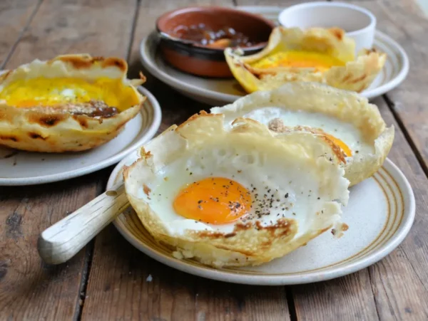Hoppers with Sri Lankan Lunumiris